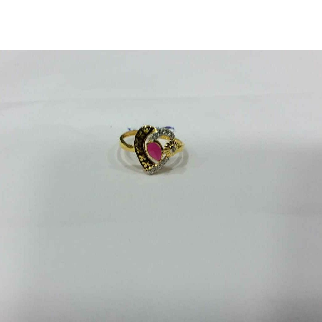 22K / 916 Heart Designer Gold Ring