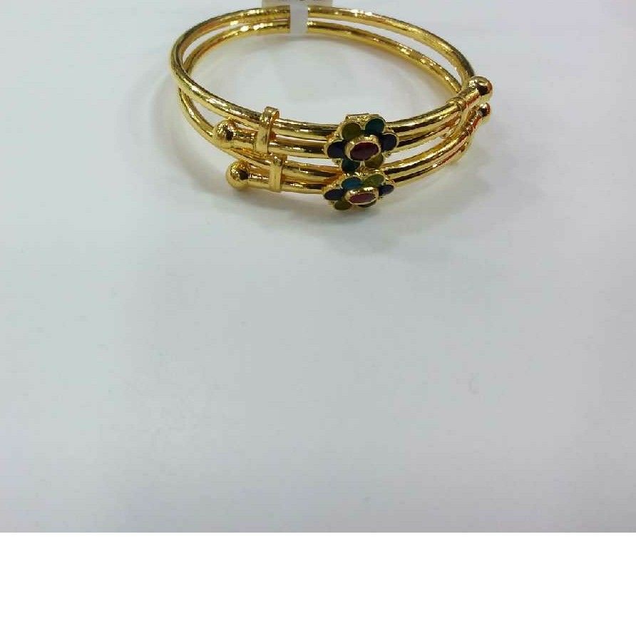 916 Gold Kids Flower Kadli