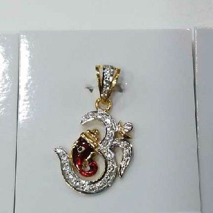 22K / 916 Gold Ganesh Diamond Pendant