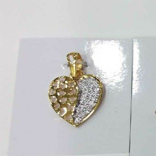 22K / 916 Gold Diamond Heart Shaped Pendant