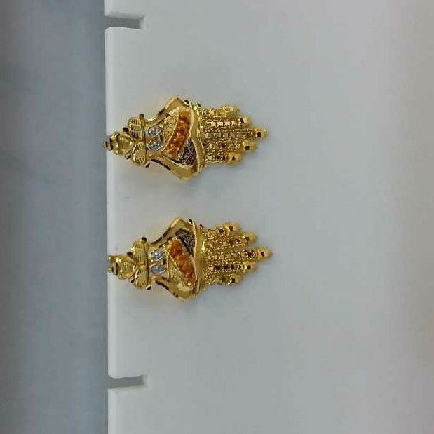 916 Designer Gold Modern Earring