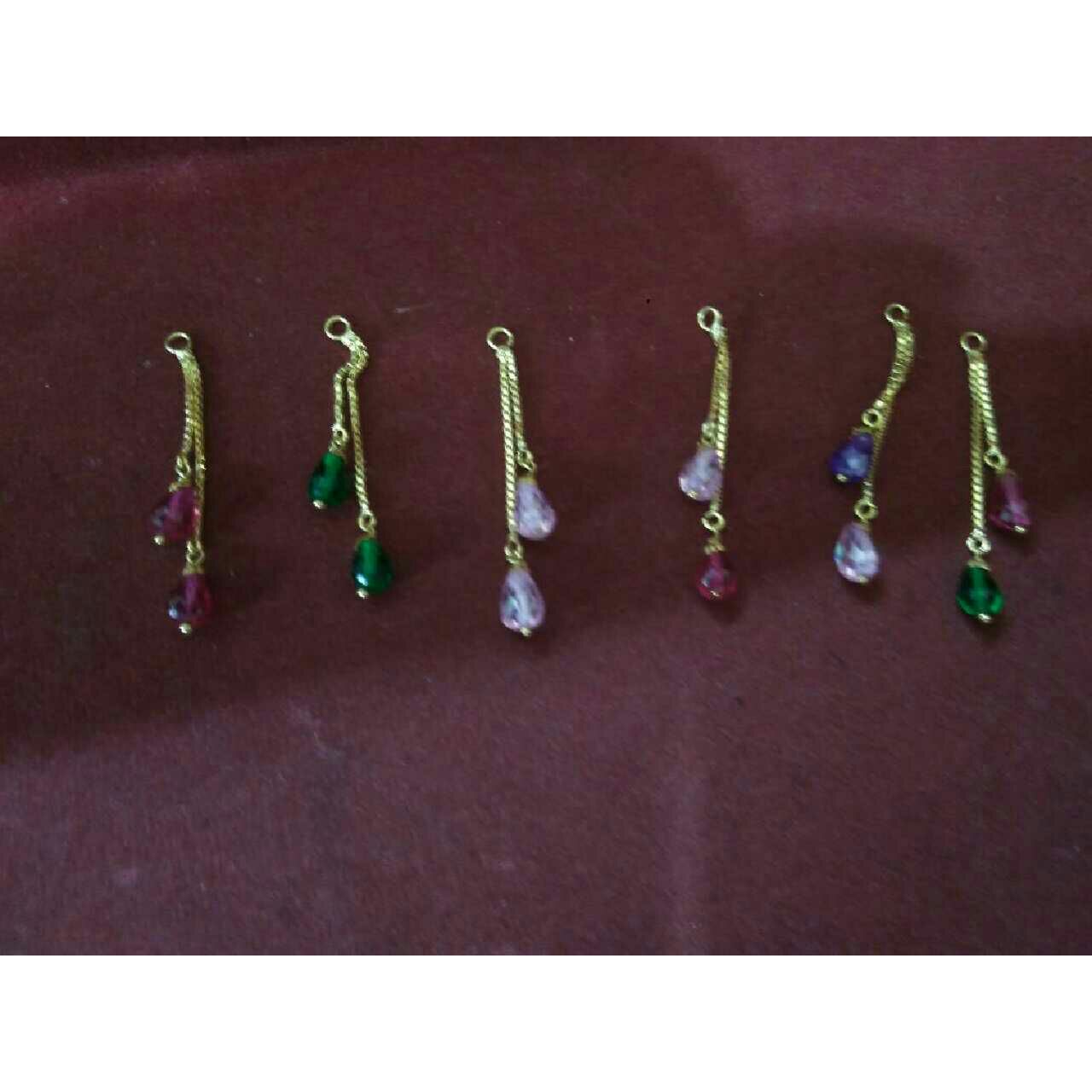 22K / 916 Gold Indian Color Stone Latkan
