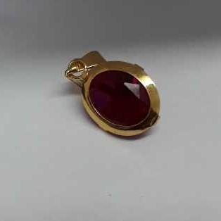 18KT Gold Jewellery Ladies Color Pendant