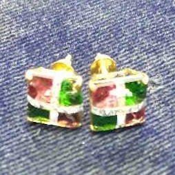 18KT Gold Jewellery Ladies Fancy Stone Buti