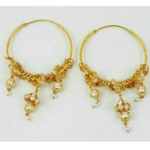 22K Gold Ladies Indian Fancy Bali Yellow