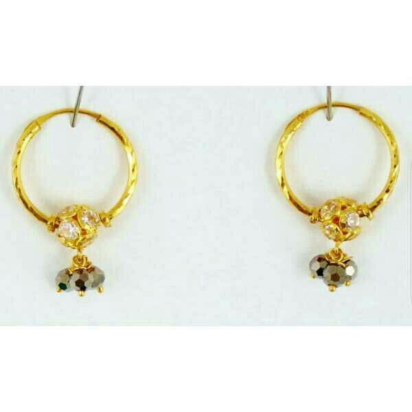 22K Gold Ladies Indian Fancy Bali Yellow