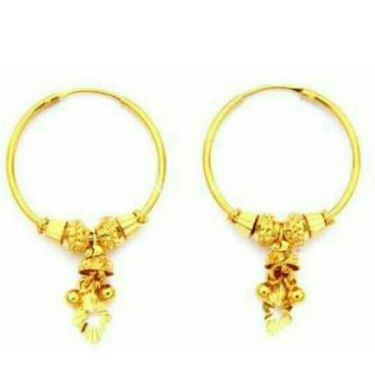 22K Gold Ladies Indian Fancy Bali