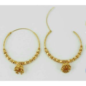 22K Gold Ladies Indian Fancy Bali Yellow