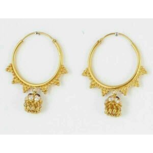 22K Gold Ladies Indian Fancy Bali Yellow