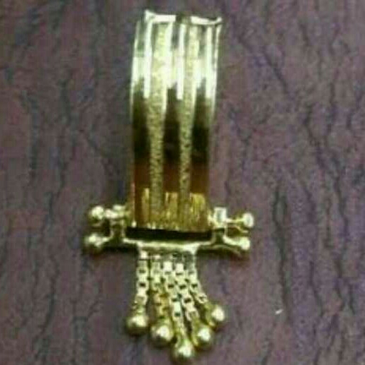 22K Gold Ladies Indian Fancy Uv Bali Yellow