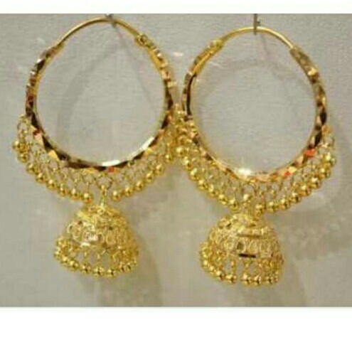 22K Gold ladies Indian Fancy bali