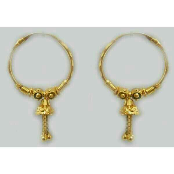 22K Gold ladies Indian Fancy bali