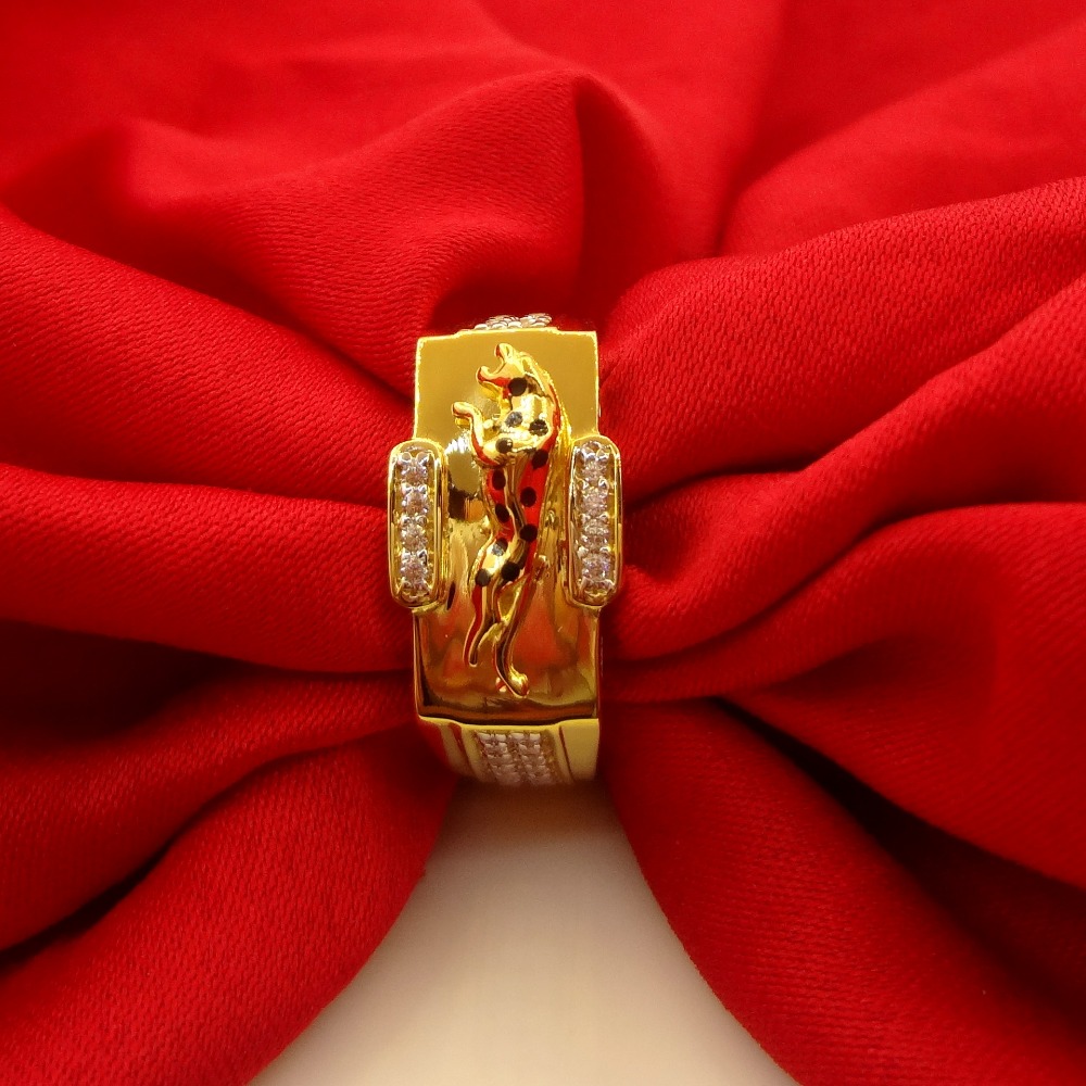 Latest jaguar design 22 kt gents ring