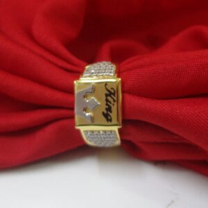 King design symbol 22 kt gold gents
