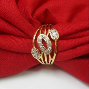 Latest 22 kt gold cz diamond ring