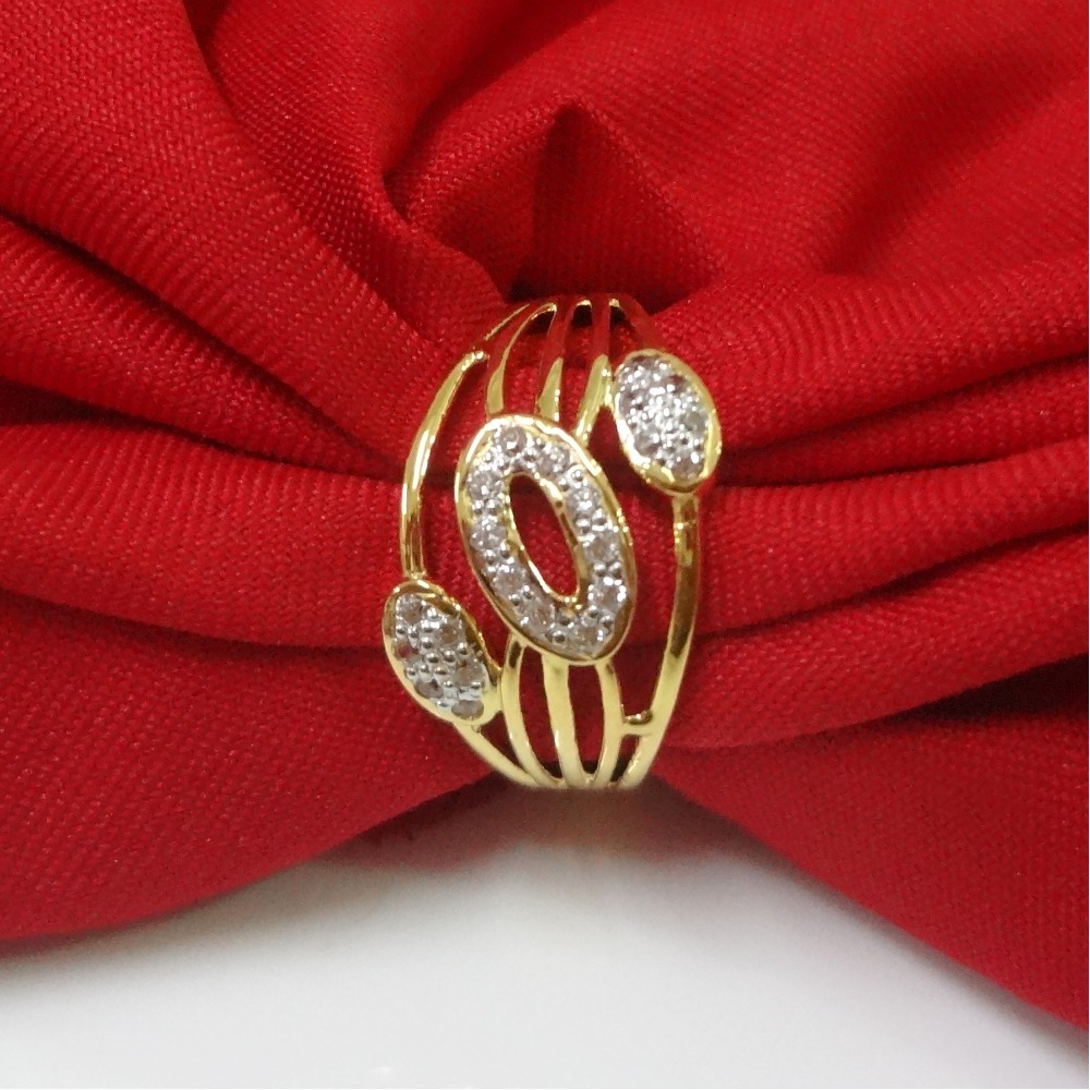 Latest 22 kt gold cz diamond ring