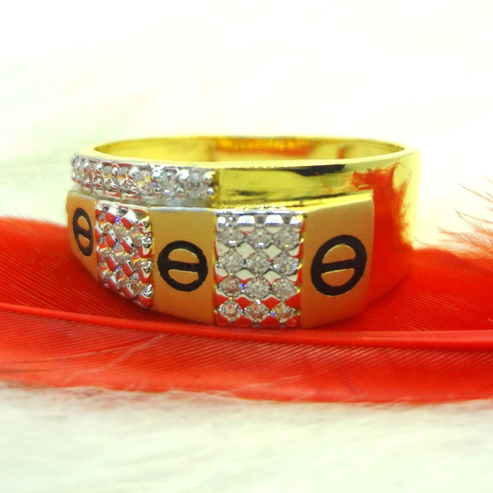 Unique designer 22kt gold gents ring