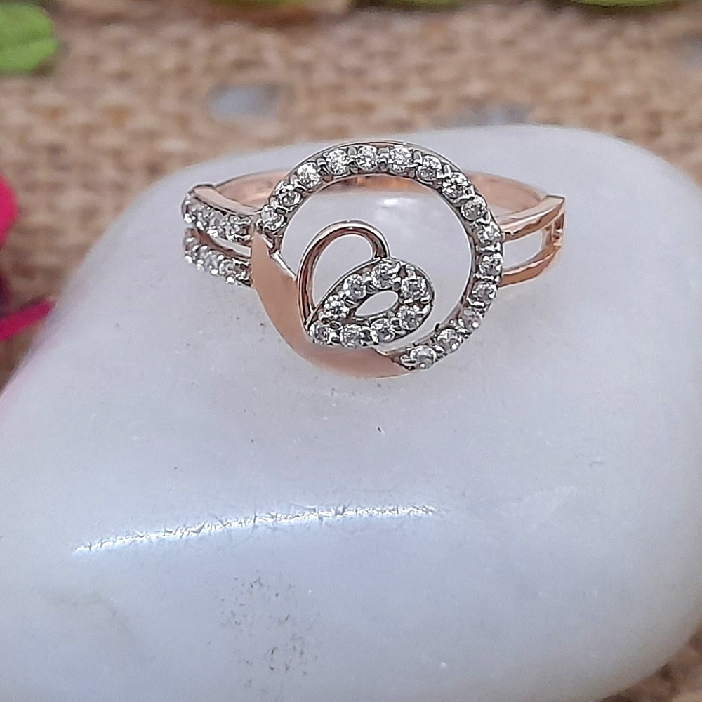 Sweetheart 18 kt rose gold ladies ring
