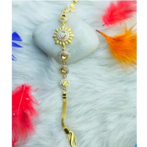 Romantic heart 22 kt gold ladies bracelet
