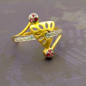 Natural design engagement gift ladies ring