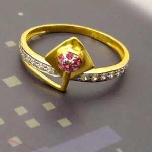Classic daily wear 22kt gold ladies ring
