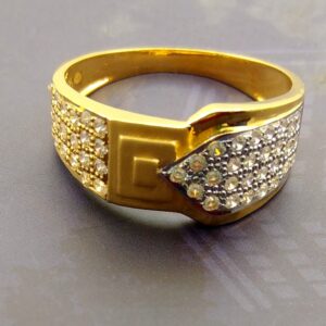 Wedding gift 22kt gold gents ring