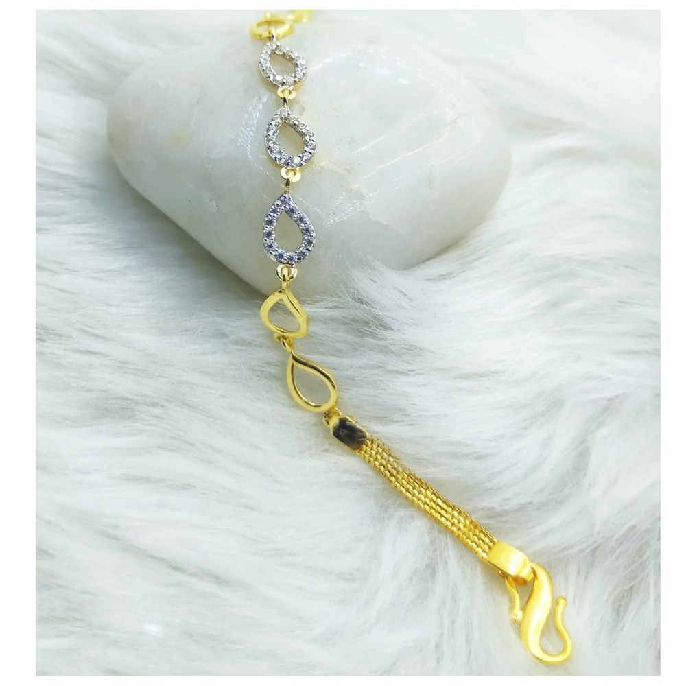 7 water droplets 22kt amazing ladies bracelet