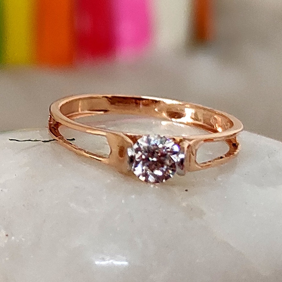 Forever love unique 18 kt rose gold ladies ring