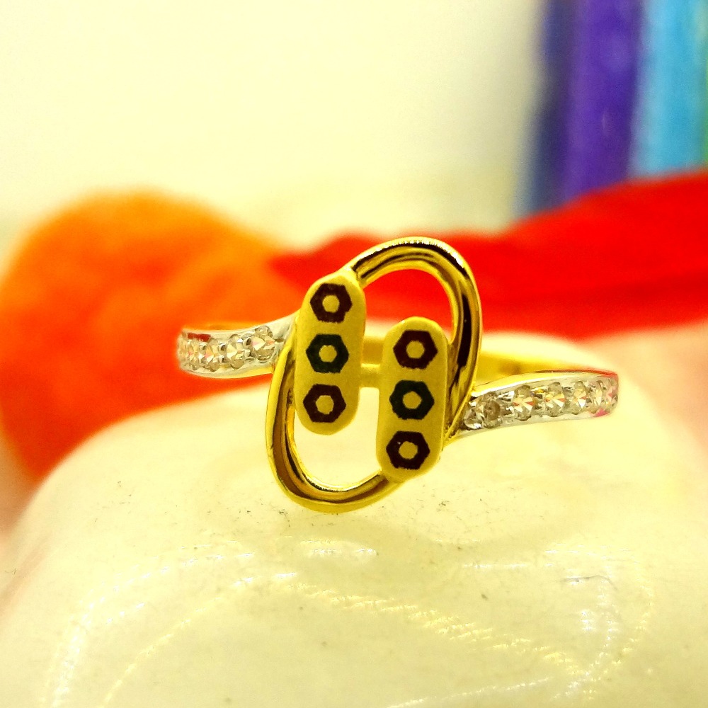 916 gold cz diamond marvellous oval shape ladies ring