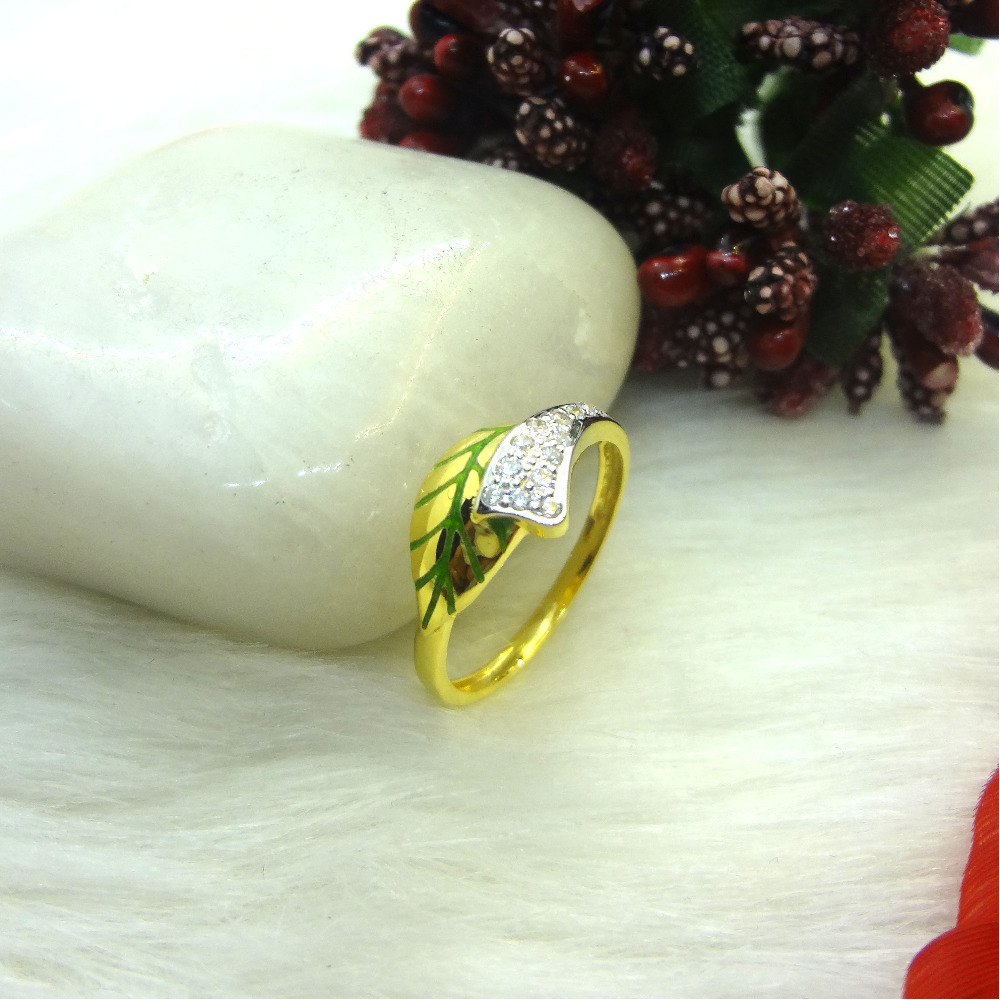 916 gold cz diamond ladies ring