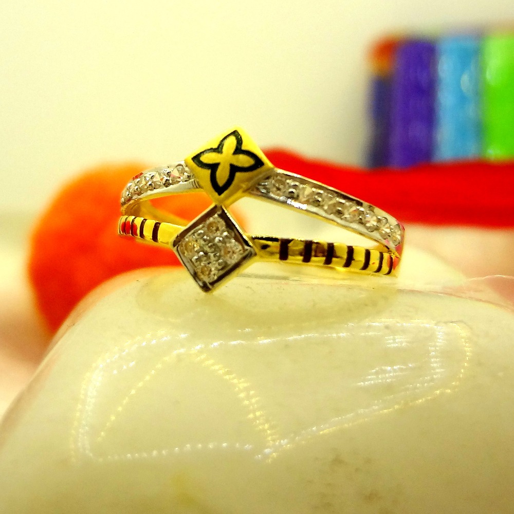 916 gold cz diamond ladies ring