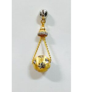 Light Weight Fancy Gold Earring.