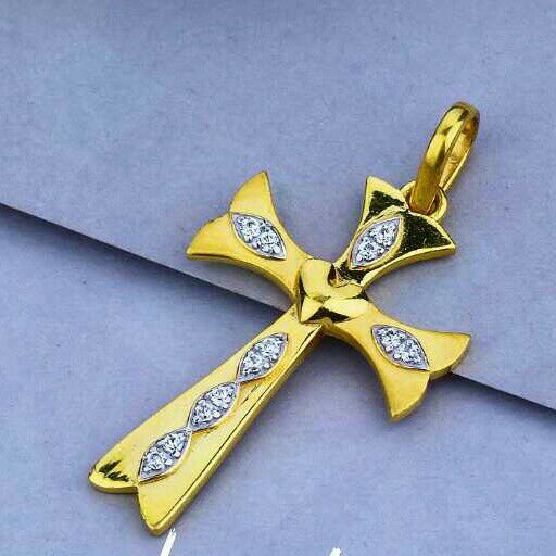 Fancy 22ct Cross Pendant