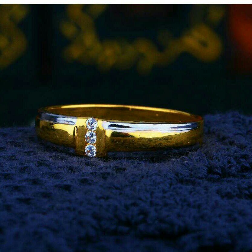 Gold Attractive Cz Fancy ladies Ring LRG -0405