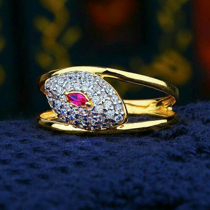 916 Cz Fancy Ladies Ring LRG -0126