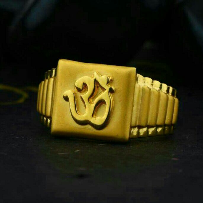 Om Palin Gold Casting Ring 916