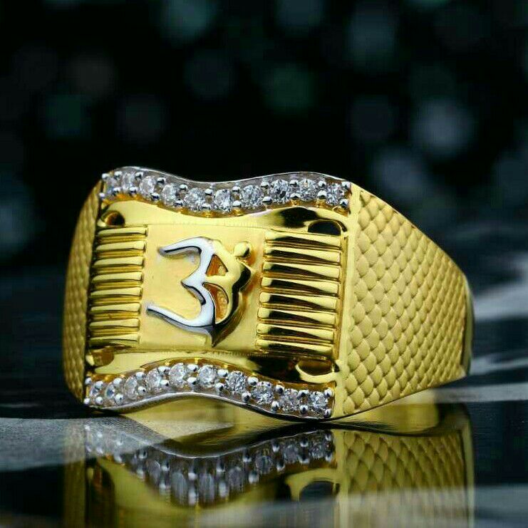 Cz Fancy Gents Ring 916