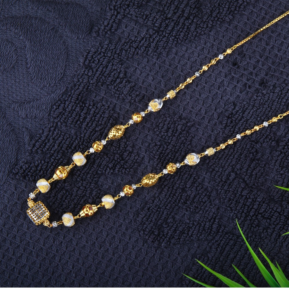 22KT Gold Fancy Beaded Mala JJ - M001