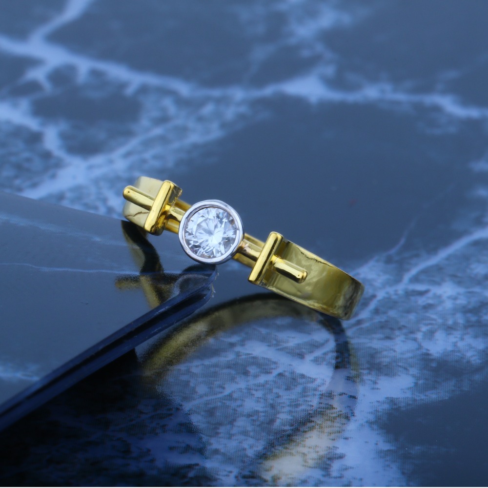 916 Gold Engagement Diamond Ring JJLR-022