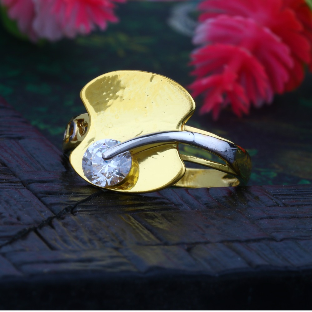 916 CZ Gold Valentine Diamond Ring JJLR-009