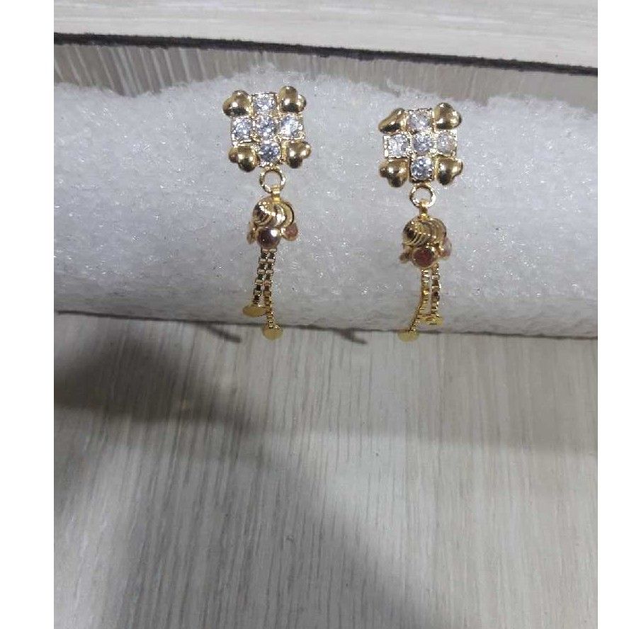 916 Gold Studded Diamond Earring