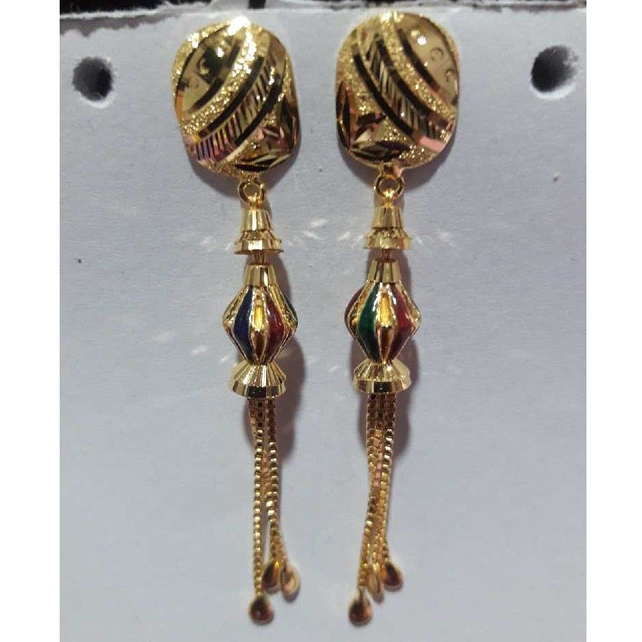 Long Beautiful 22KT Gold Earring