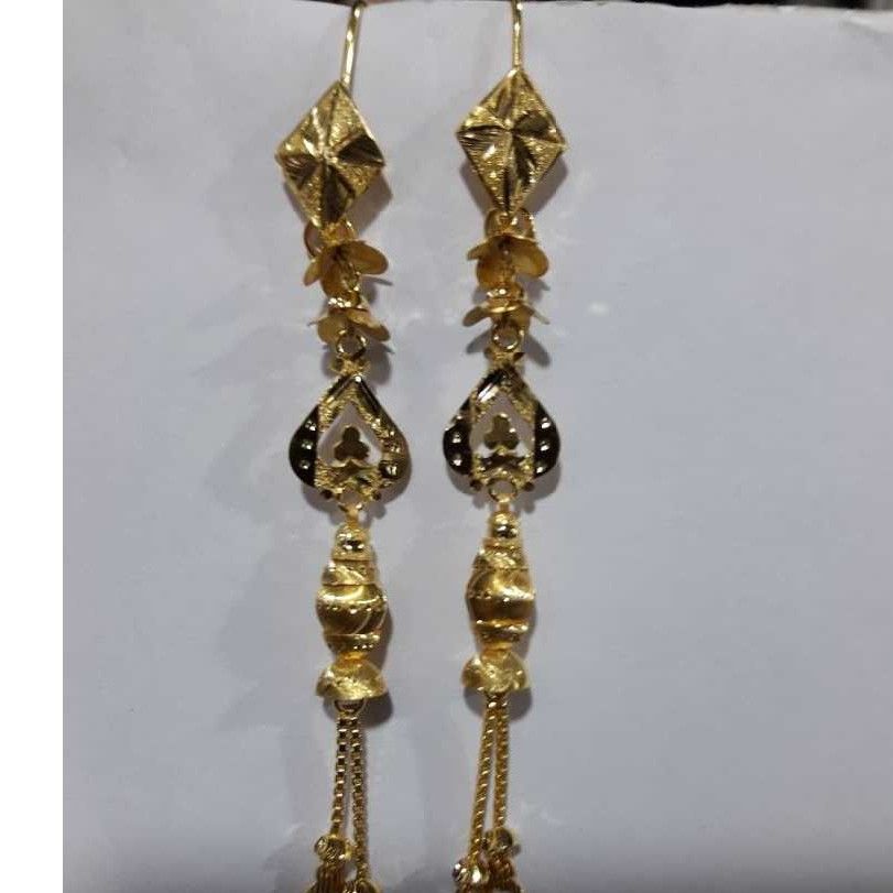 Paan Shape 916 Gold long Latkan Bali