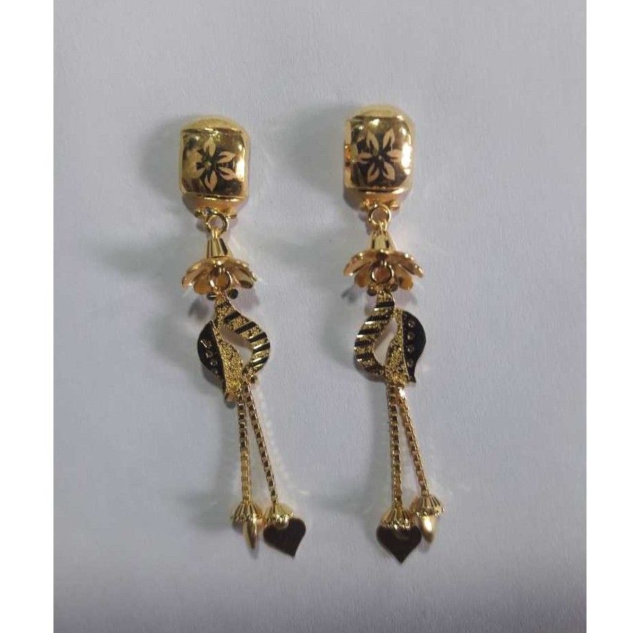 916 Gold Fancy Latkan Earrings
