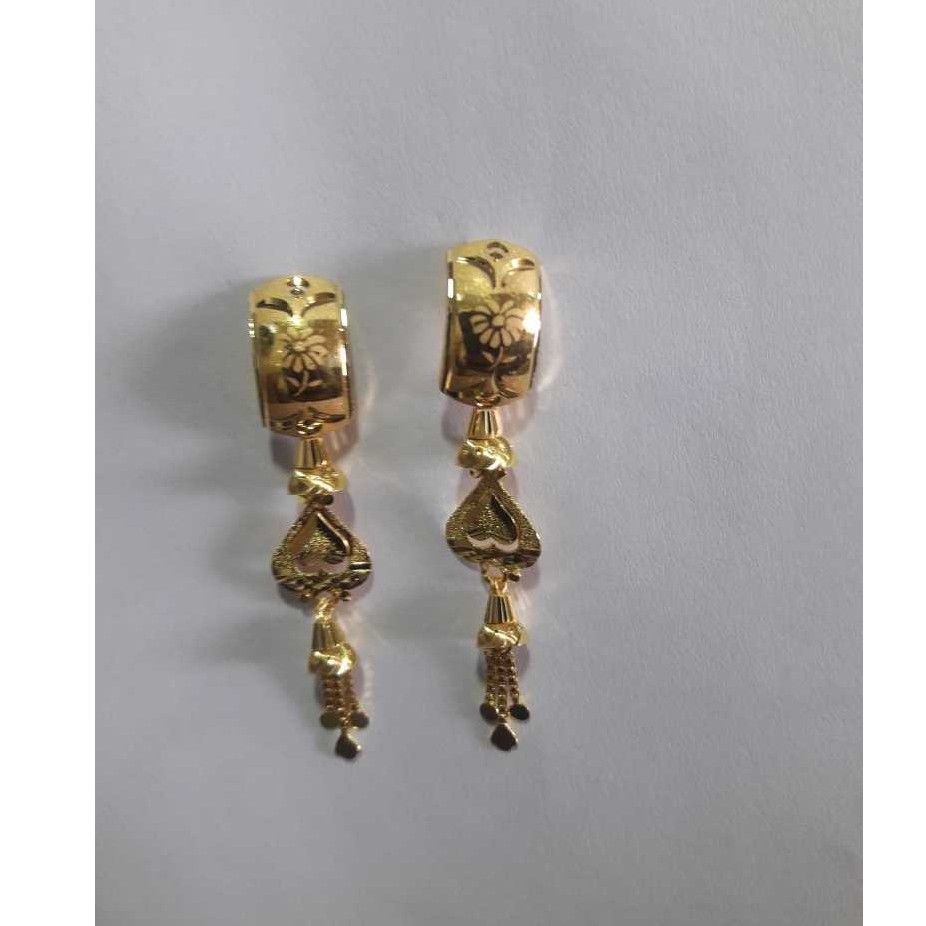 916 Gold Flower design Earrings For ladies