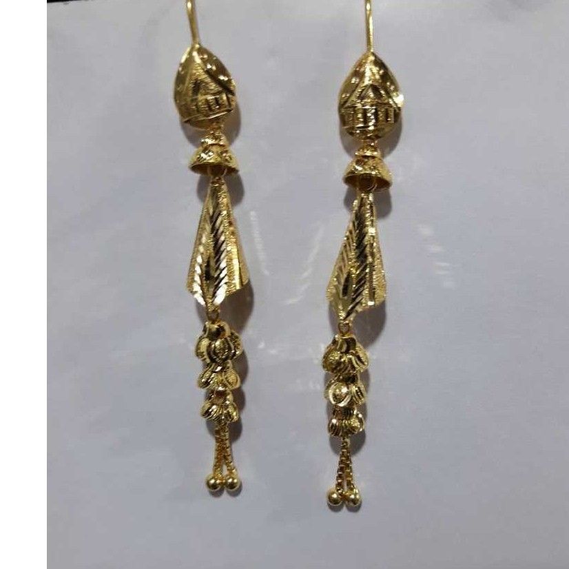 22KT Gold Long Exclusive Ladies Earrings