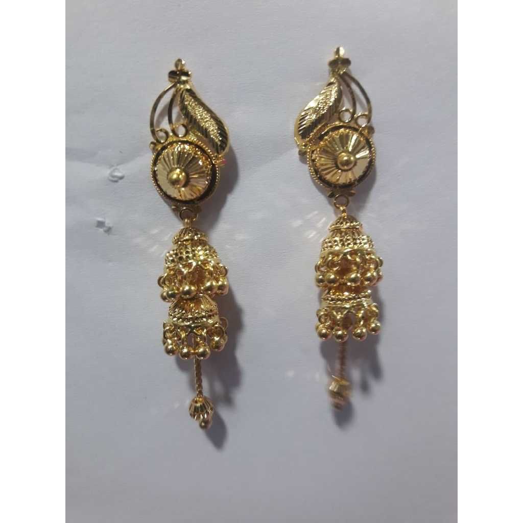 916 Gold Fancy Jhumar Earrings