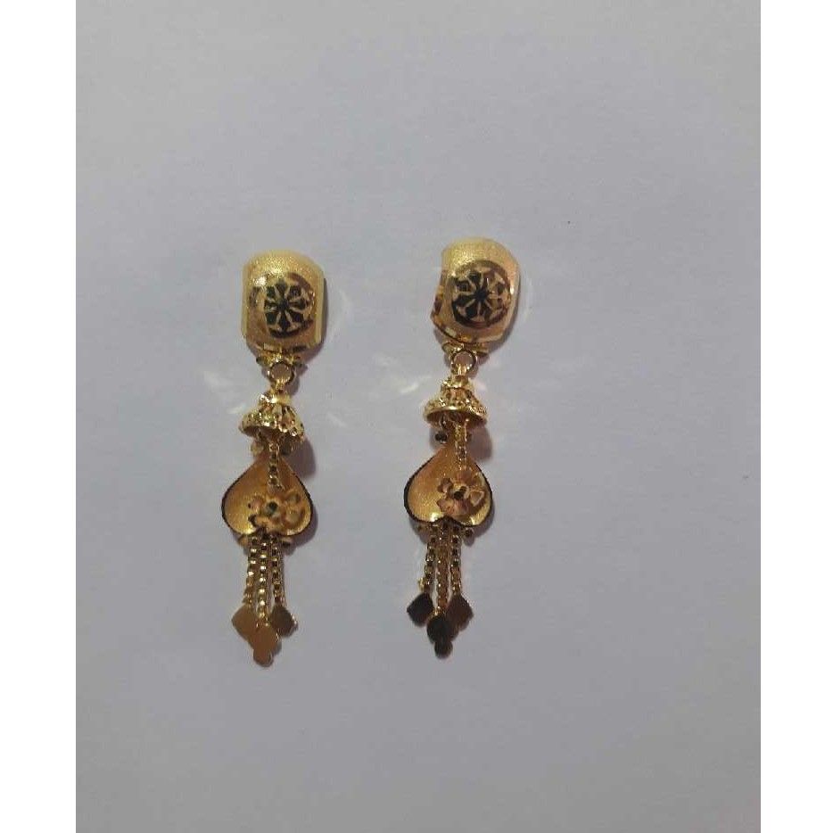 916 Gold Stylish Ladies Earrings