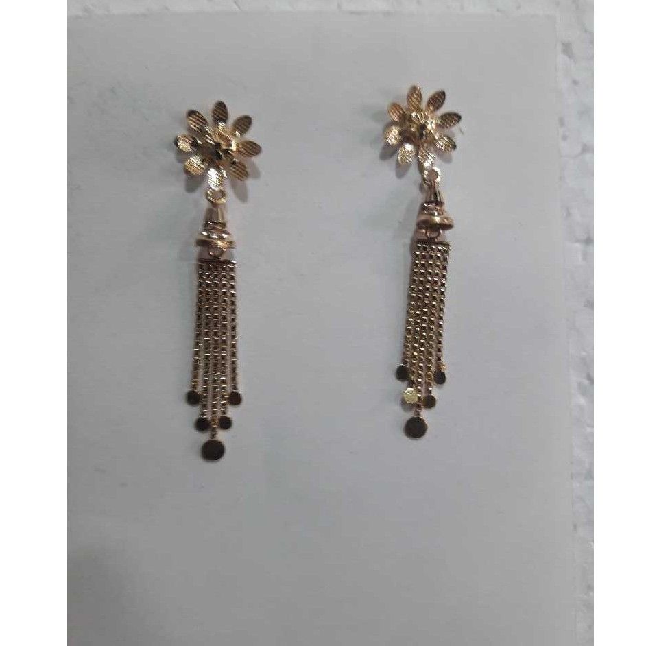 916 Gold Fancy Long ladies Earring