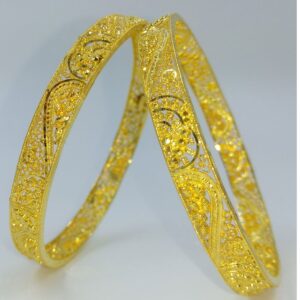 22KT Gold Modern Ladies Bangles